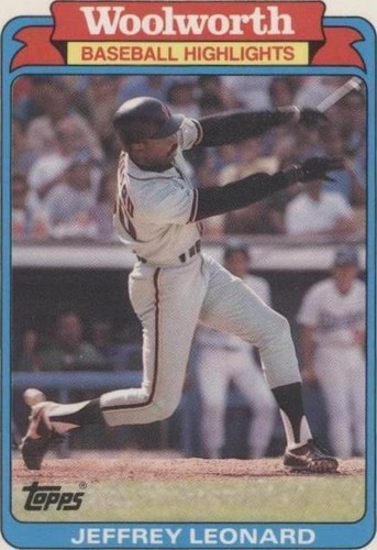 1988 Topps Woolworth Baseball Highlights - Jeffrey Leonard #17
