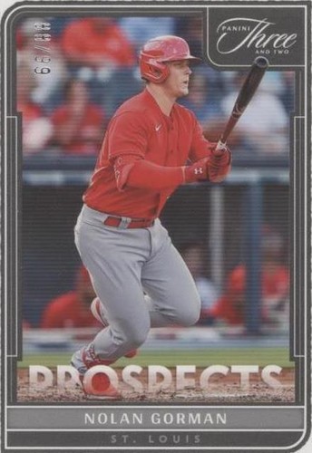 2022 Panini Three and Two - Nolan Gorman #P-10