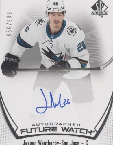 2021-22 SP Authentic - Jasper Weatherby #153