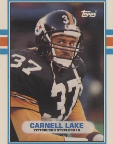 1993 Fleer Game Day #37 Carnell Lake card, Pittsburgh 1993 Fleer Game Day #37 Carnell Lake card, Pittsburgh