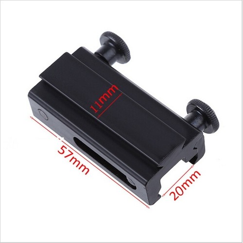 2x11mm Dovetail to 20mm Weaver Picatinny Rail Adapter Mount Scope Mounts Base~j#