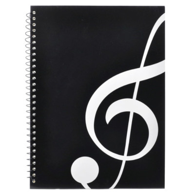 Blank Sheet Music Composition Manuscript Staff Notebook with 100 Pages 26X19Cm
