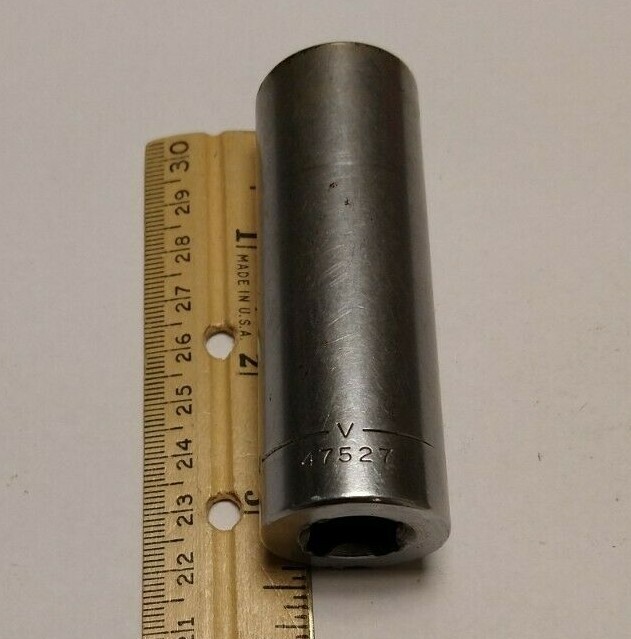 Craftsman 13/16" 12 Point 1/2" Drive Deep Socket V 47527 Made in USA