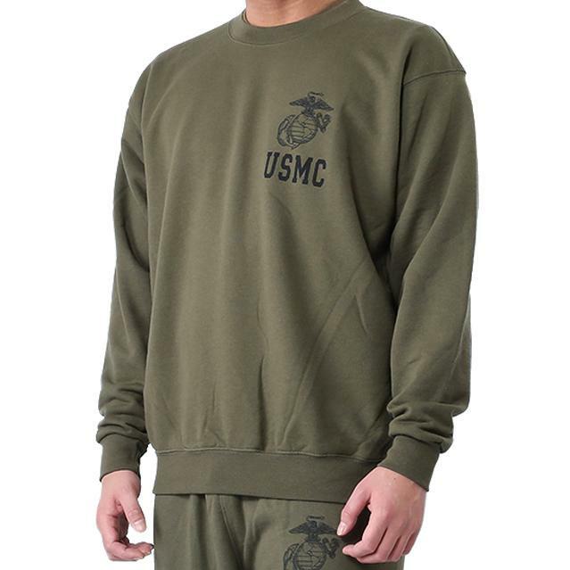 トップス aigue-marine USMC Sweatshirts: Marines Globe Est. 1775 Crewneck