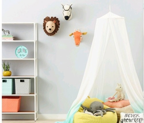 NEW STUFFED ANIMAL LION HEAD WALL DECORATION PILLOWFORT KIDS ROOM DECOR 16