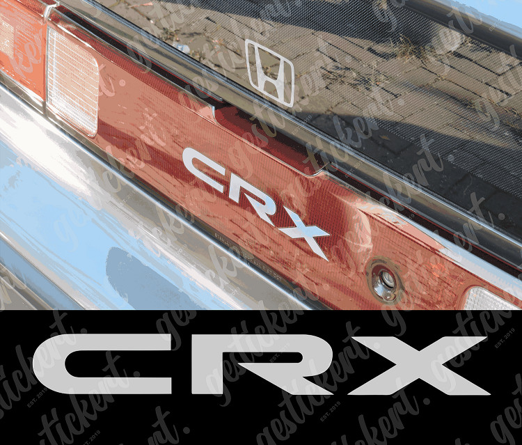 1x Aufkleber Passend FÃ¼R Honda Crx Ed9 Ee8 Sticker Decal Tuning Jdm Vtec