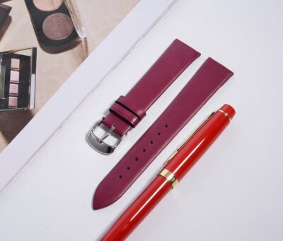 Ultra Thin Leather Watch Band Watch Strap Womens Bracelet 12 14 16 18 20 22mm