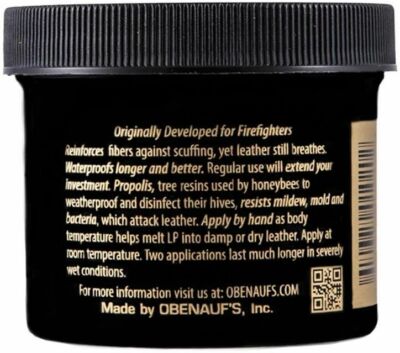 OBENAUF'S HEAVY DUTY LP LEATHER PRESERVATIVE , 8 OZ. JAR - BRAND NEW