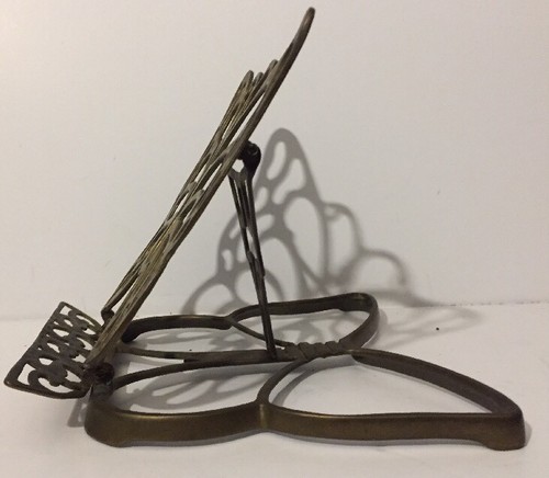Fold-able Brass Butterfly Bookstand