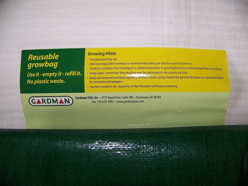 Gardman Reusable Grow Bag Green 39