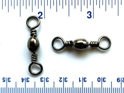 100 GT Top Quality Black Barrel Fishing Swivels Size 1/0 (117# Test)