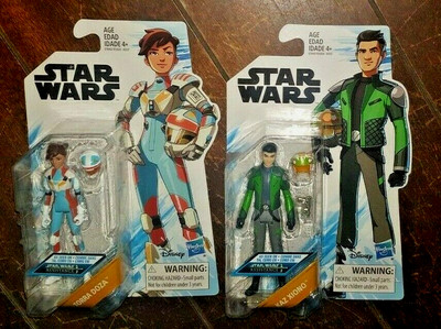 2 x Star Wars Resistance: TORRO DOZA & KAZ XIONO 3.5'' Action Figures (2018)