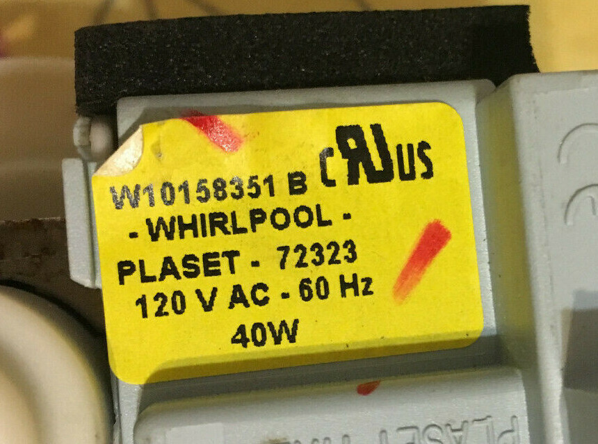 Whirlpool Dishwasher Drain Pump W10158351