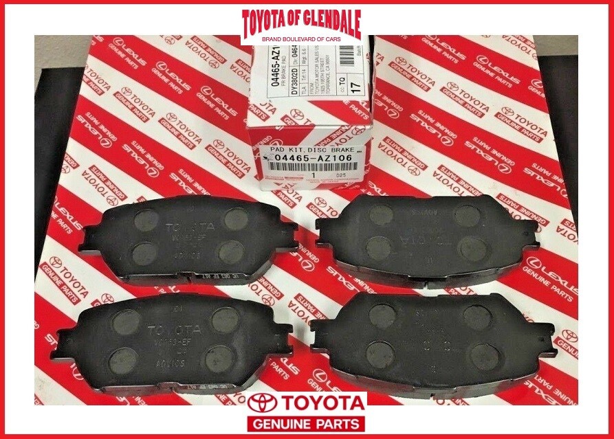 2002-2006 TOYOTA CAMRY FRONT CERAMIC BRAKE PADS GENUINE OEM 04465-AZ206