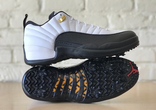 Air Jordan 12 Golf ホワイト/ブラック Nike Air Jordan 12 Low Golf Playoffs White Black Cleats
