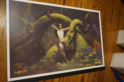 Frank Frazetta CAT GIRL Figure STATUE ~ Level 52 ~ UNDISPLAYED ~ LIMITED to 100