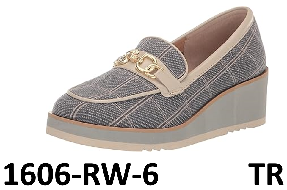 NYDJ Women's Edward Suede Wedge, Gray, 6.5