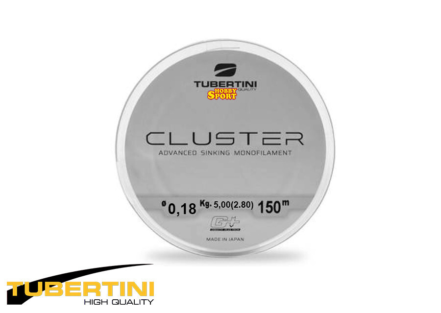 FILO CLUSTER 150 MT DIAM. 0,18 MM SINKING MONOFILAMENT x MULINELLO TUBERTINI