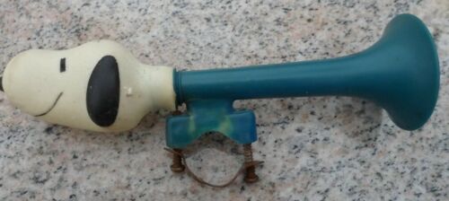 Snoopy Horn Peanuts Bicycle Bike Claxon Blue Squeaky Squeaks Vintage Authentic