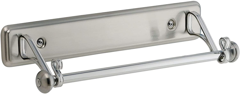 Idesign Steel Versatile Wall Mount Paper Towel Holder the York Lyra Collection,