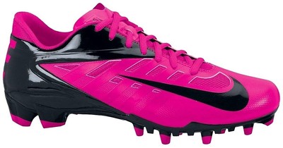 kids pink football cleats