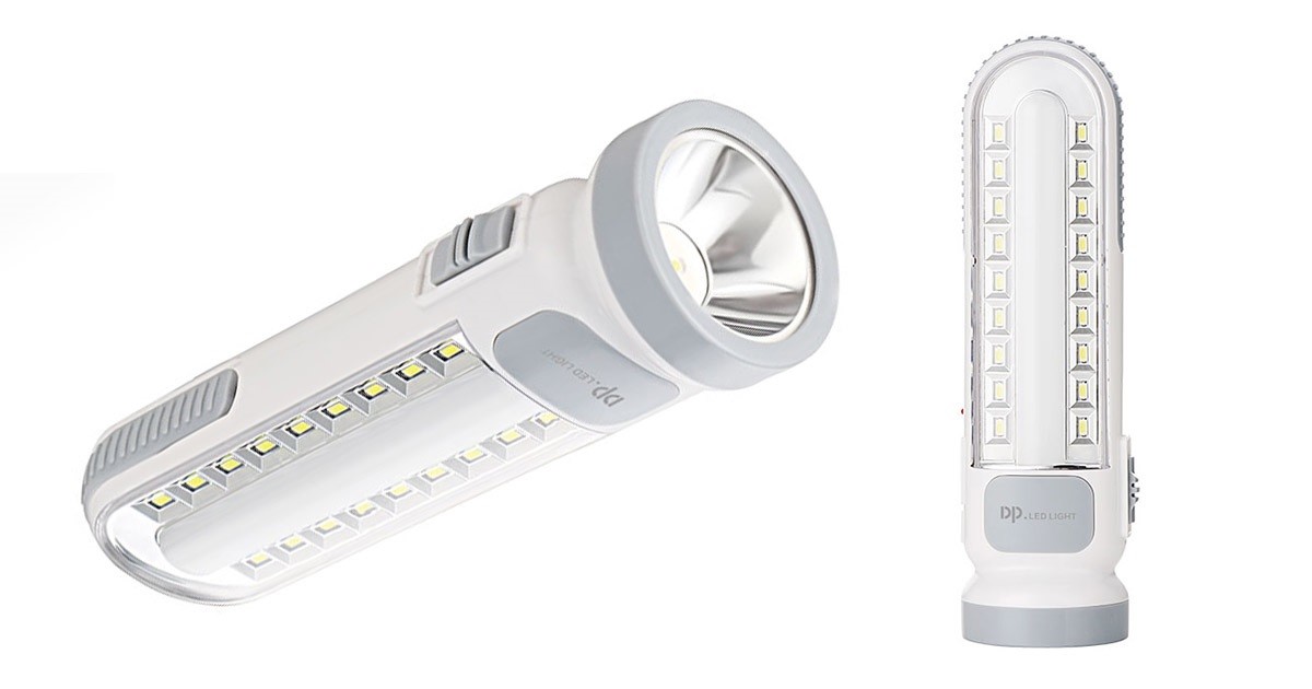 Lampada Portatile Ricaricabile Torcia Led Emergenza Lavoro Garage DP-7102 hsb