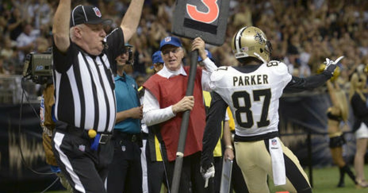 Preston Parker New Orleans Saints Size 38 #87 2013 Game Worn / Issue Jersey FSU