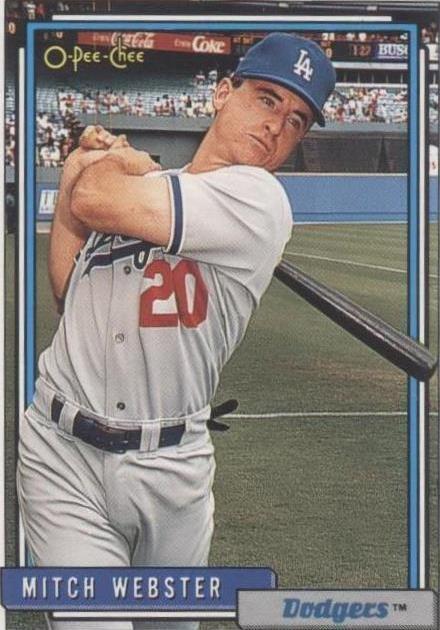 1992 O-Pee-Chee - Mitch Webster #233