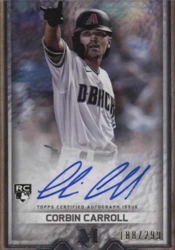 Corbin Carroll 2023 Topps Museum Rookie Dual Jersey