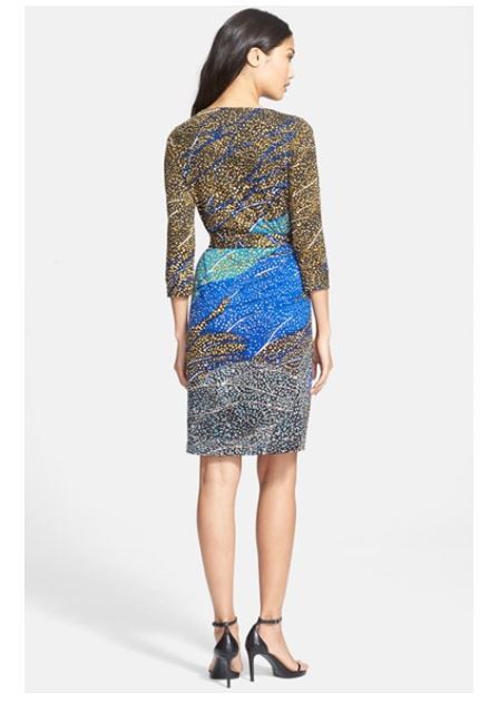 Pre-owned Diane Von Furstenberg $525  Mountain Jewel Julian Two Dress 0 2 4 6 8 14 In Multicolor