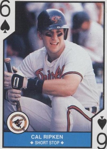 1990 U.S. Playing Cards Major League All-Stars - Cal Ripken #6S