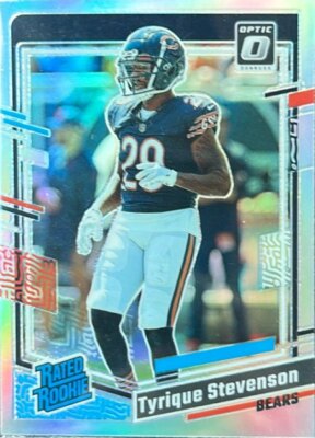 Tyrique Stevenson 2023 Donruss Optic Rated Rookie Holo Prizm #219 Bears