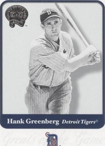 2001 Fleer Greats of the Game - Hank Greenberg #23