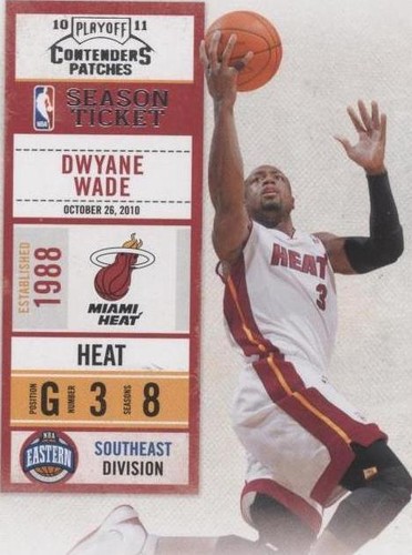Dwyane Wade 2010-11 Elite Black Box Crusade #3 Dual Patch SP