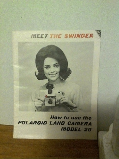 Vintage 1960s Polaroid Swinger Camera Original Box (Batteries Included)