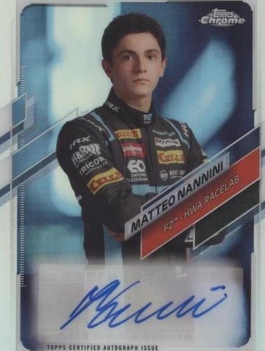 2021 Topps Chrome Formula 1 - Matteo Nannini #CA-MN