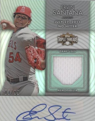 2012 Topps Triple Threads - Ervin Santana #TTUAR-45
