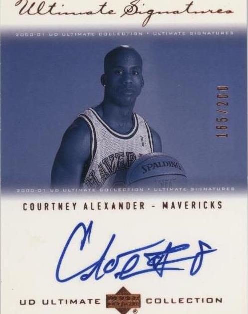 2000-01 UD Ultimate Collection - Courtney Alexander #CA-B