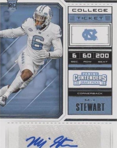 2018 Panini Contenders Draft Picks M.J. Stewart #232