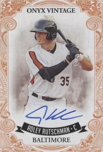 2021 Onyx 直筆サイン　Adley Rutschman ラッチマン 2021 Onyx Vintage Baseball - Adley Rutschman - Blue Auto - #VAAR
