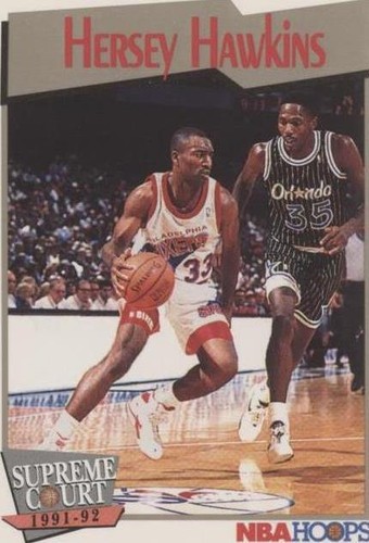 1991-92 NBA Hoops Hersey Hawkins All Star #252 Philadelphia