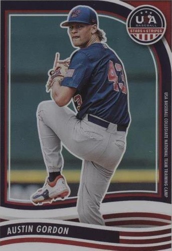 AUSTIN GORDON 2024 Panini USA Baseball Stars & Stripes