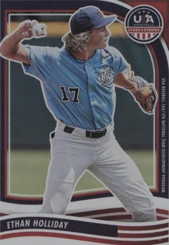 2025 Panini Stars & Stripes Ethan Holliday 18U Orange Parallel /75 