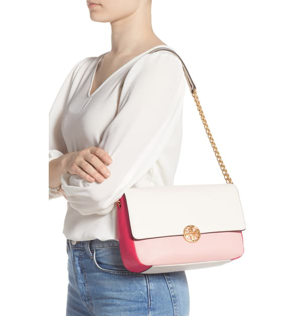 TORY BURCH Colorblock Chelsea Flap Bag eBay