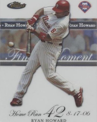 2007 Topps Finest - Ryan Howard #RH-HR 42