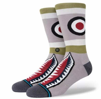 Stance Warbird Crew Height Casual Socks w/INFIKNIT Technology Unisex Medium NWT