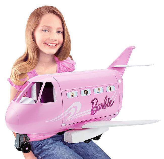 Barbie Airplane Toy Pink Dolls Jet Set Playset Toys Vacation Girls Vintage Glam