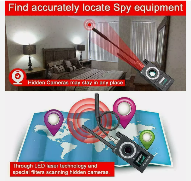 K18 Anti Spy Hidden Camera Detector Bug Detector Hidden Device Detector RF Audio - Image 4