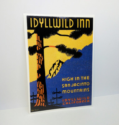 Idyllwild Inn California Vintage Style Travel DECAL / Vinyl STICKER