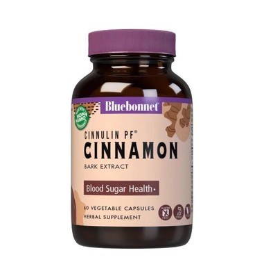Bluebonnet Cinnulin с экстрактом корицы, 60 капсул